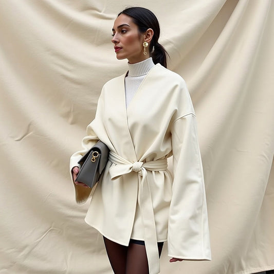 Valentine - Wollen Ceintuur Jas