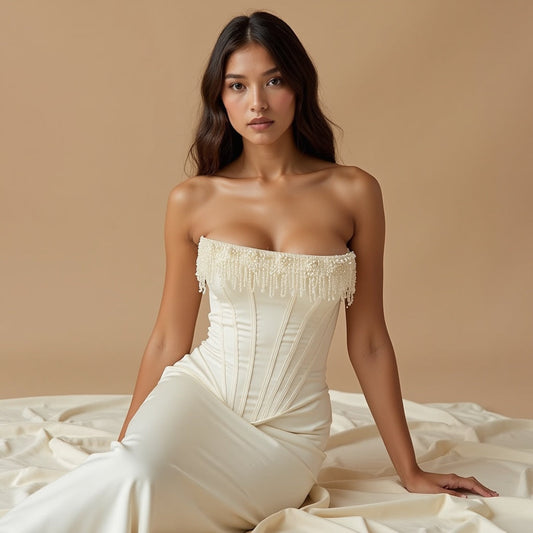 Marguerite - Pearl Midi Jurk