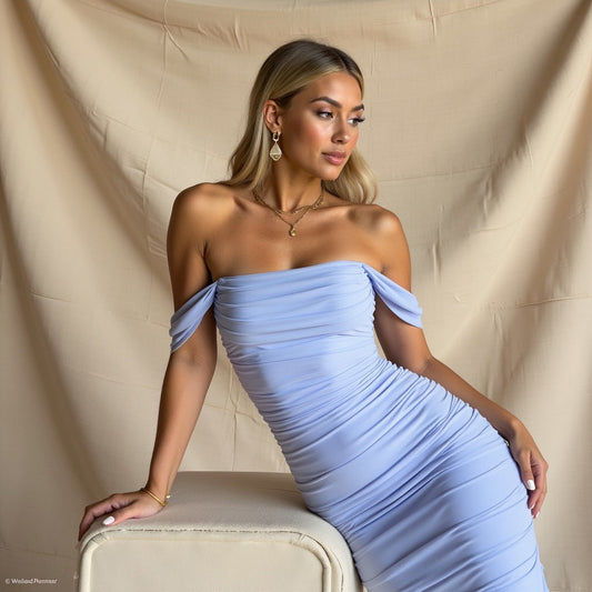 Lucienne - Off-Shoulder Jurk